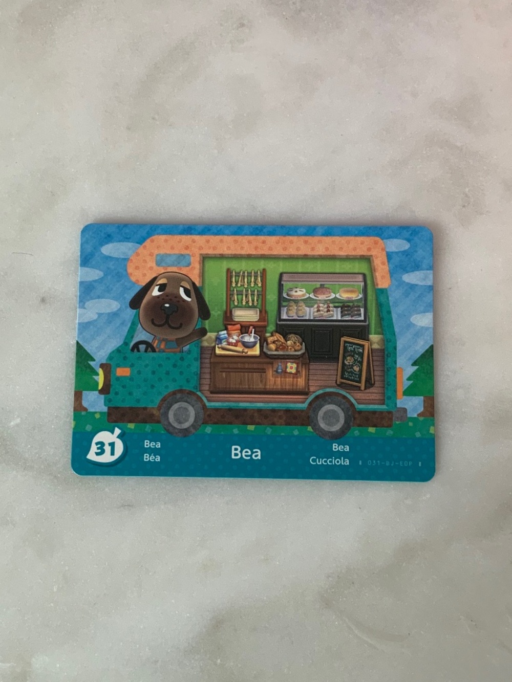 Bea 31 Animal Crossing Welcome Home Amiibo card RV series mint new unscanned